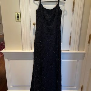 Black beaded gown